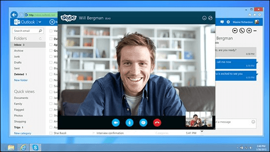 Skype nu tilgængelig via Outlook.com e-mail