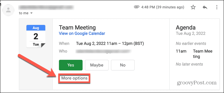 google kalender gmail flere muligheder
