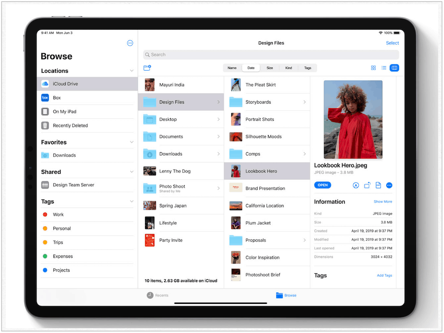 Filer app iPadOS