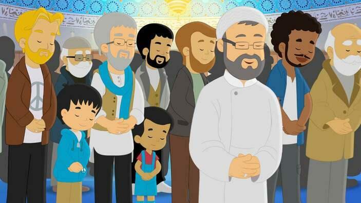 Scener fra den første episode af Ramadan Moon-animationen