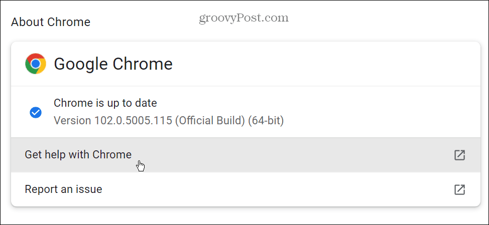 opdatere Chrome