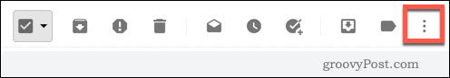 Gmail-ikon med tre punkter