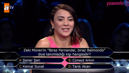 Sabriye Şengül satte et mærke på Hvem vil være millionær