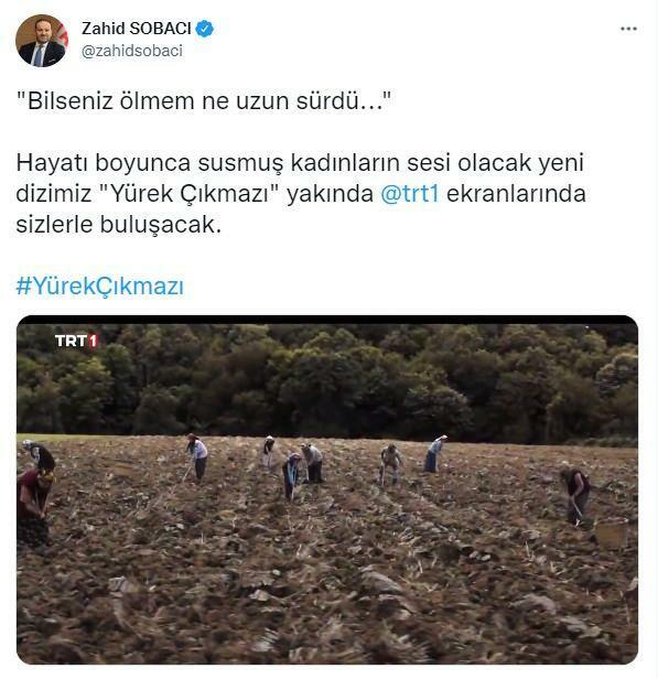 TRT General Manager Zahid Sobacı delte på sin sociale mediekonto