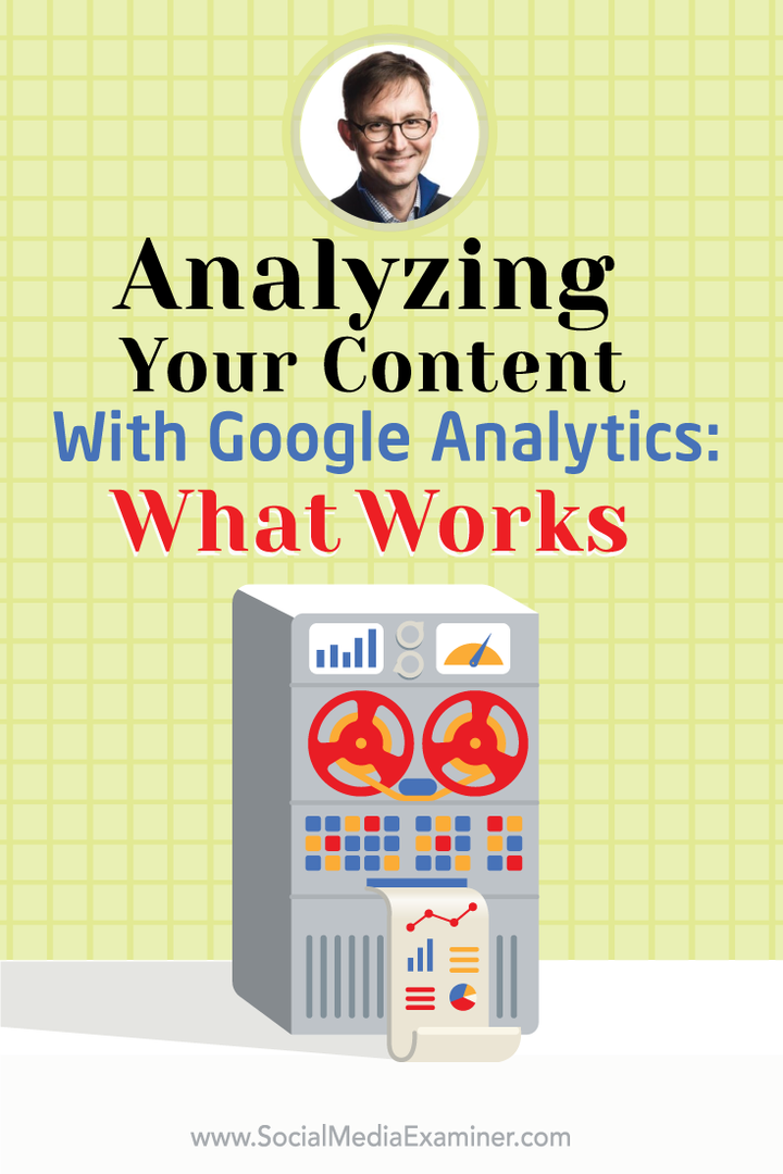 Analyse af dit indhold med Google Analytics: Sådan ved du, hvad der fungerer: Social Media Examiner