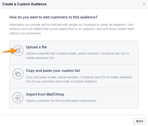 facebook oprette brugerdefineret publikum