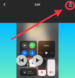 Hold InShot-appen åben, mens den behandler din video.