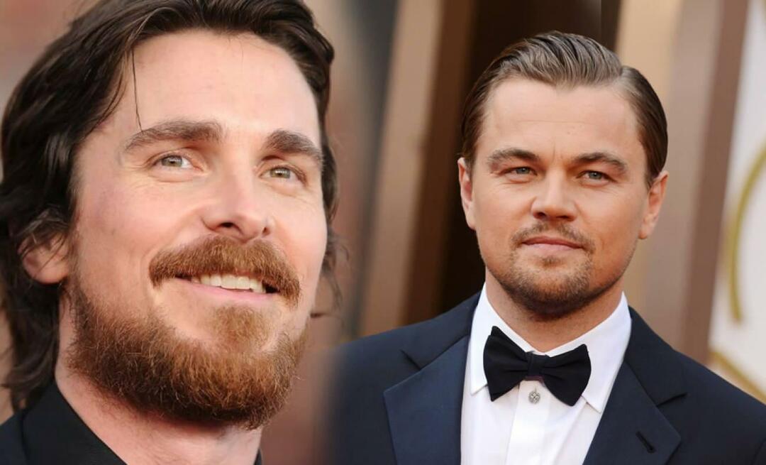 Fantastisk Leonardo DiCaprio tilståelse fra Christian Bale! "Jeg skylder hans afvisning"