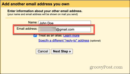 gmail alias e-mail