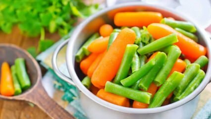 Hvordan opbevares grøntsager og kød? 
