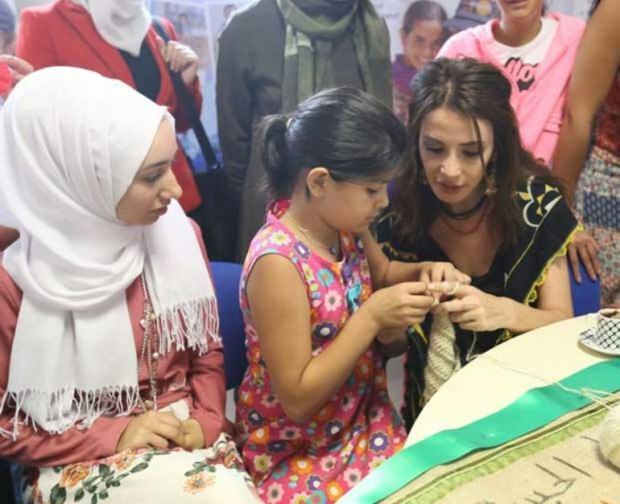 Songül Öden mødtes med syriske kvinder