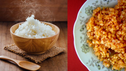 Bulgur eller ris giver vægtøgning? Hvad er fordelene ved bulgur og ris? Spiser ris ...