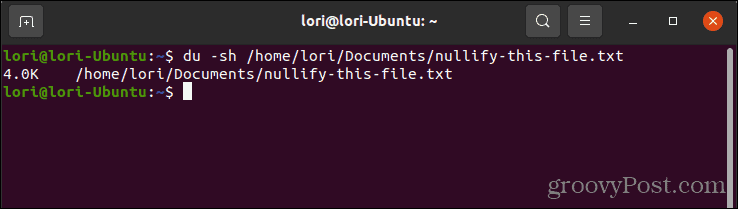 Brug du kommandoen til at kontrollere størrelsen af ​​en fil i Linux
