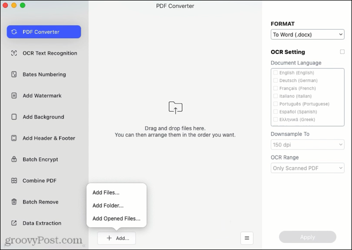 Batch PDF -konverter