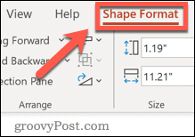 form format menu powerpoint