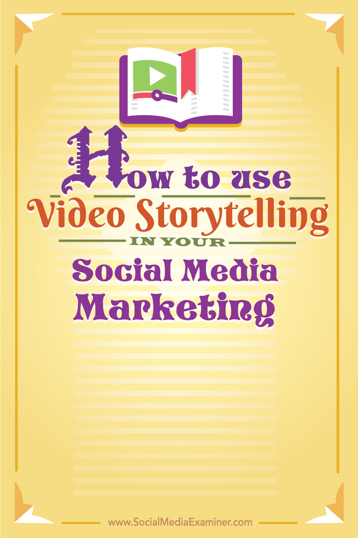 hvordan man bruger video storytelling på sociale medier