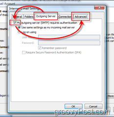 Konfigurer Outlook 2007 til en GMAIL IMAP-konto