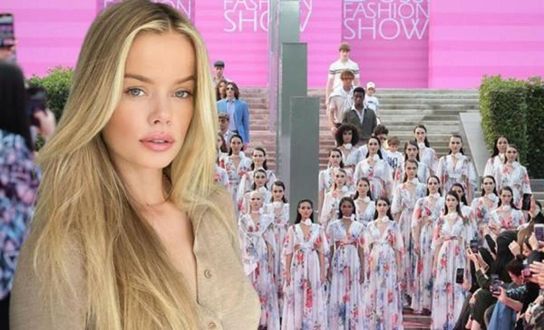 Den verdensberømte model Frida Aasen, som vil optræde på podiet i Antalya, brød ikke traditionen! "Hej Türkiye"