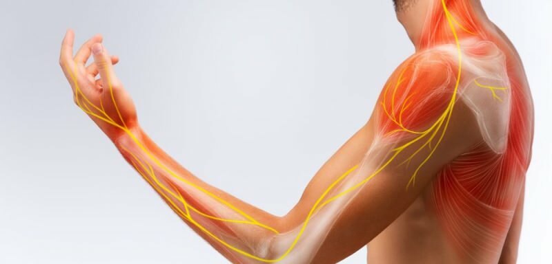 skader på nervesystemet kan forårsage følelsesløshed i venstre arm