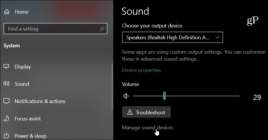 Lydenheder Windows 10