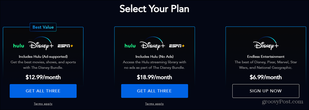 Disney Plus tilføjer en ny pakkeplan med annoncefri Hulu