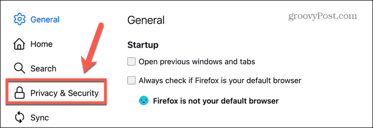 firefox privatlivsindstillinger