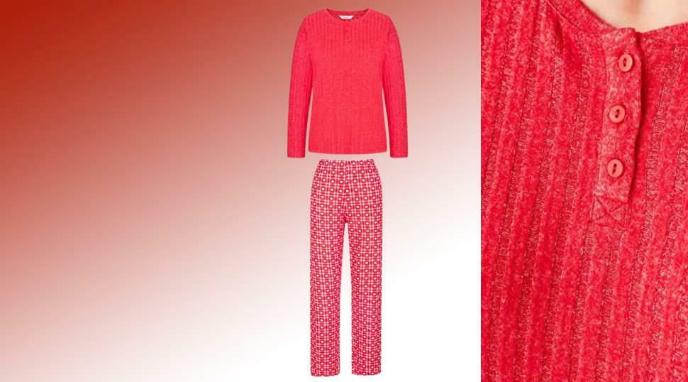 PENTI RED HEART GINGHAM PYJAMAS SÆT PN27HDBX22SK-ALM