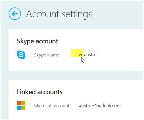 Skype navn