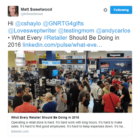 matt sweetwood aktier linkedin indlæg på twitter