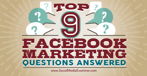 top ni facebook marketing spørgsmål
