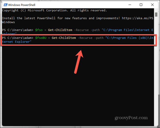 Windows 11 powershell indsat sti