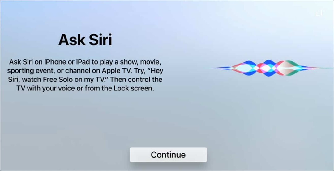 Spørg Siri Apple TV