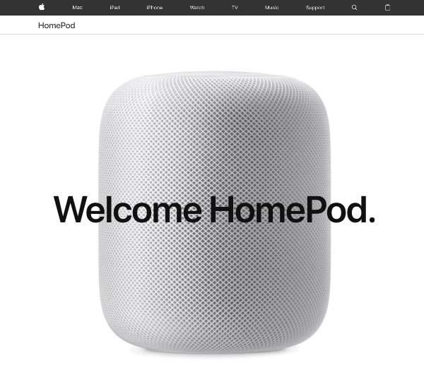 Apple afslører en ny HomePod-højttaler, der styres gennem naturlig stemmeinteraktion med Siri.
