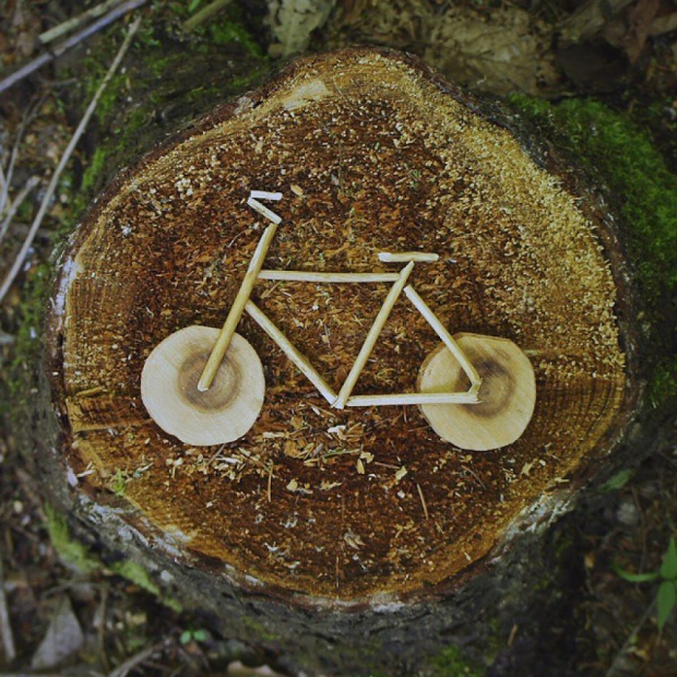 Cykeldesign på træ