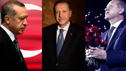 Fejring af overraskelses fødselsdag til præsident Erdoğan, en af ​​de berømte kunstnere