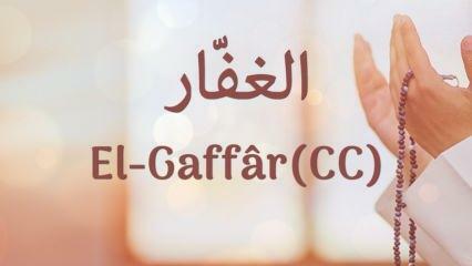 Hvad betyder al-Ghaffar? Hvad er fordelene ved navnet Al-Ghaffar? Esmaul Husna Al-Gaffar...