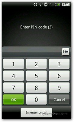 android pin-kode