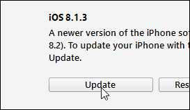 iOS 8.1.3 Opdatering til 8.2