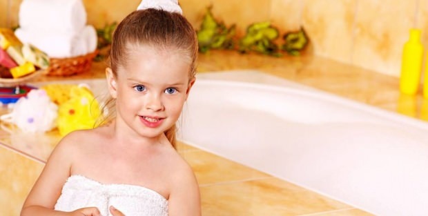 Hvordan skal børn tage et bad?