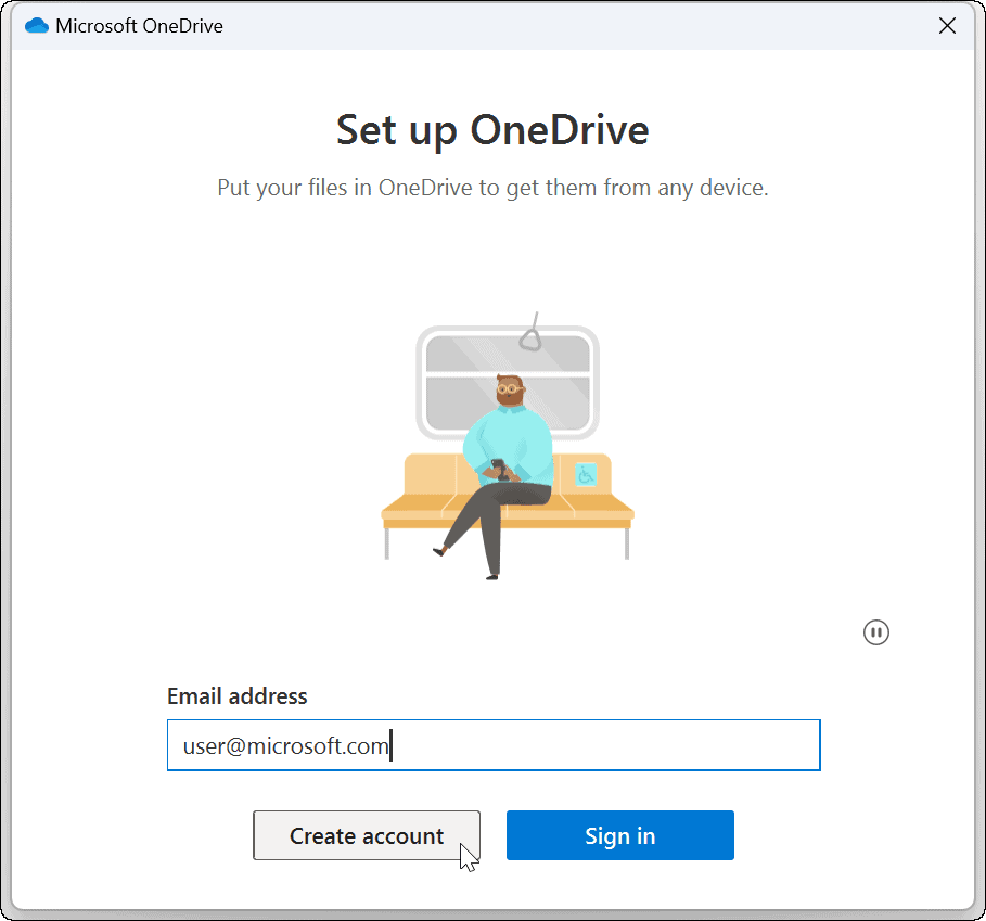 genlink OneDrive-konto