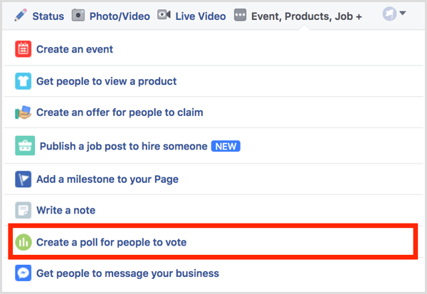 Facebook opretter en afstemning for folk at stemme