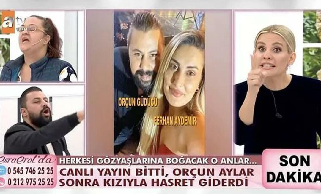 Forvirret på live-udsendelse! Esra Erol fyrede Orçun, der var gift, da hun blev gift, og sagde 'Kom ud'