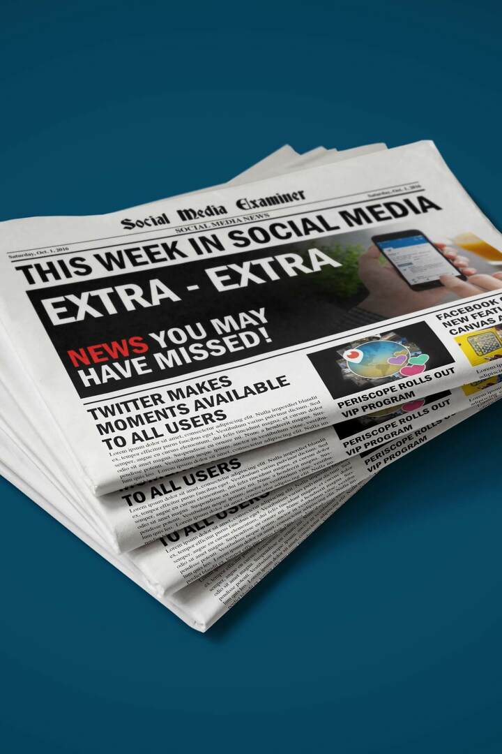 Twitter-øjeblikke udruler historiefortællingsfunktion for alle: Denne uge i sociale medier: Socialmedieeksaminator