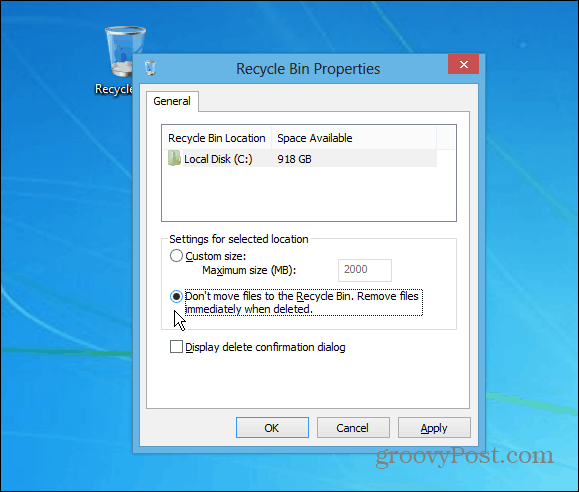 Windows Tip: Slet filer med det samme fra papirkurven