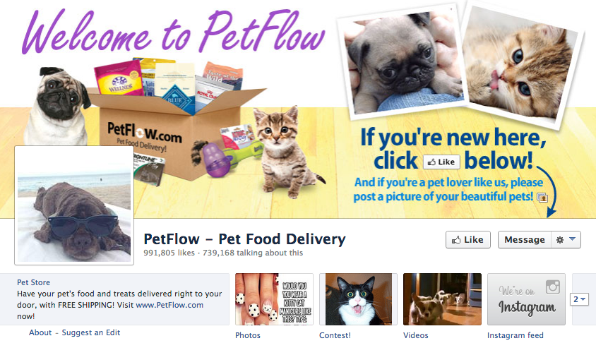 petflow facebook side