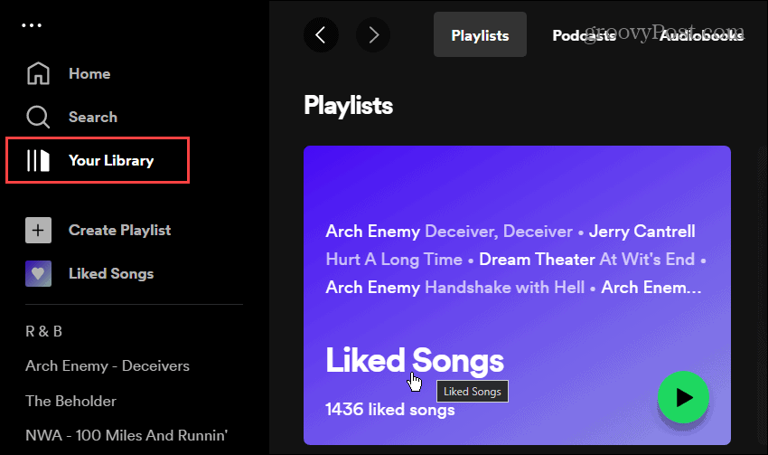 Sorter Synes godt om sange på Spotify