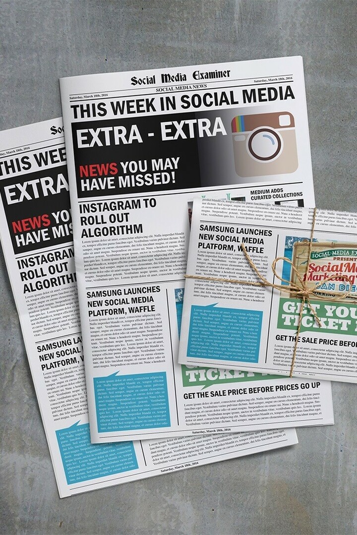 Instagram til udrulning af algoritme: Denne uge i sociale medier: Social Media Examiner