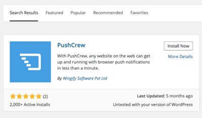 pushcrew wordpress-plugin