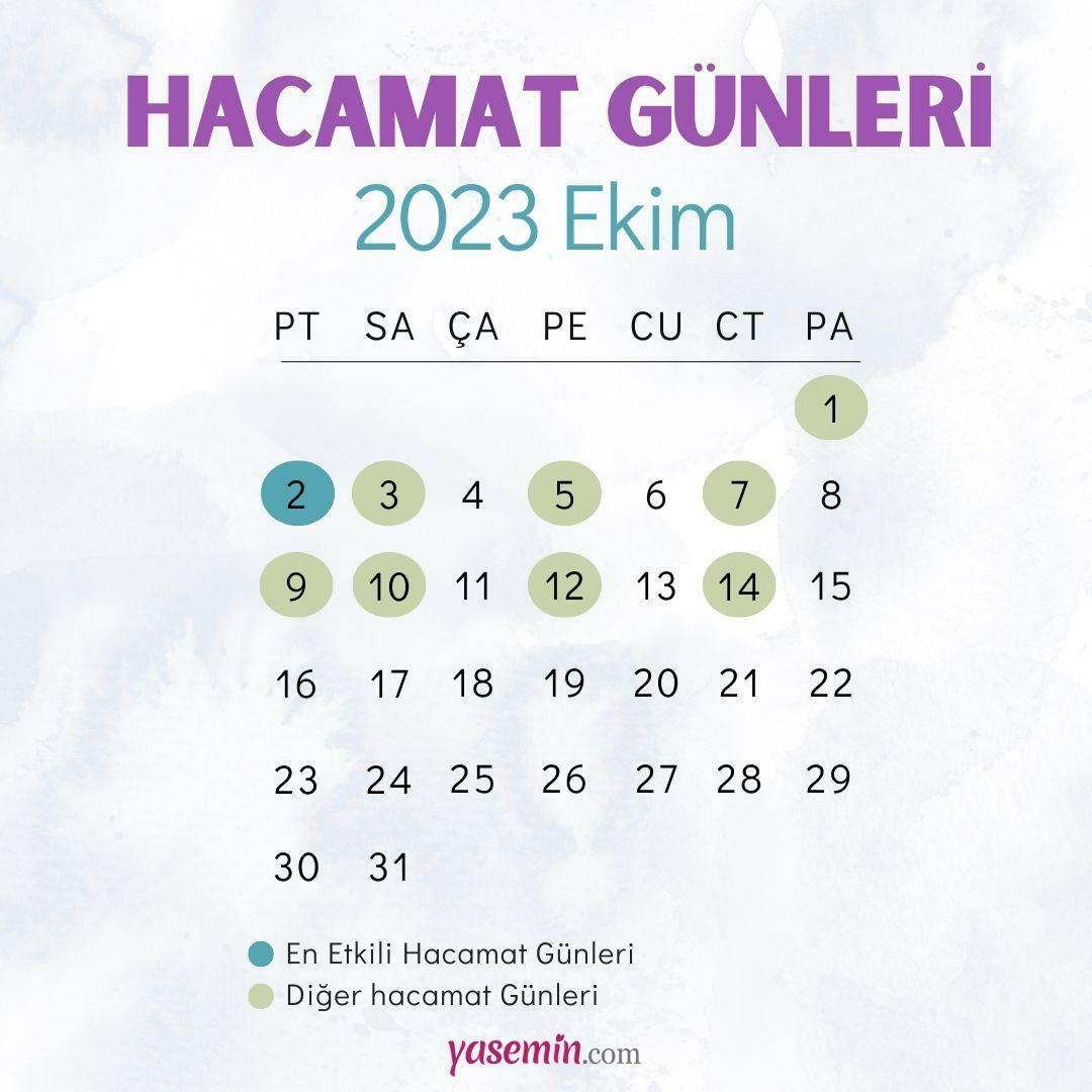 Oktober Hacamat Days Kalender 2023