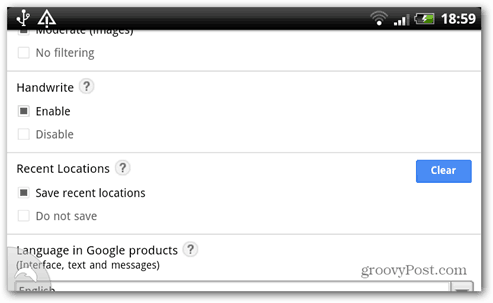 groovypost google håndskriv aktivere